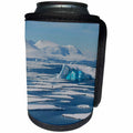 3dRose Danita Delimont - Icebergs - South of the Antarctic Circle, The Gullet. Iceberg and ice floes. - Can Cooler Bottle Wrap (cc_225258)