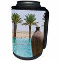 3dRose Danita Delimont - Pool - Pool area at a Resort and Spa. Dubai, UAE. - Can Cooler Bottle Wrap (cc_226129)