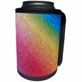 3dRose Florene Contemporary - Rainbow Ice - Can Cooler Bottle Wrap (cc_22634)