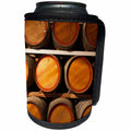 3dRose Danita Delimont - Australia - Australia, McLaren Vale Wine Region, wine barrels - Can Cooler Bottle Wrap (cc_226344)