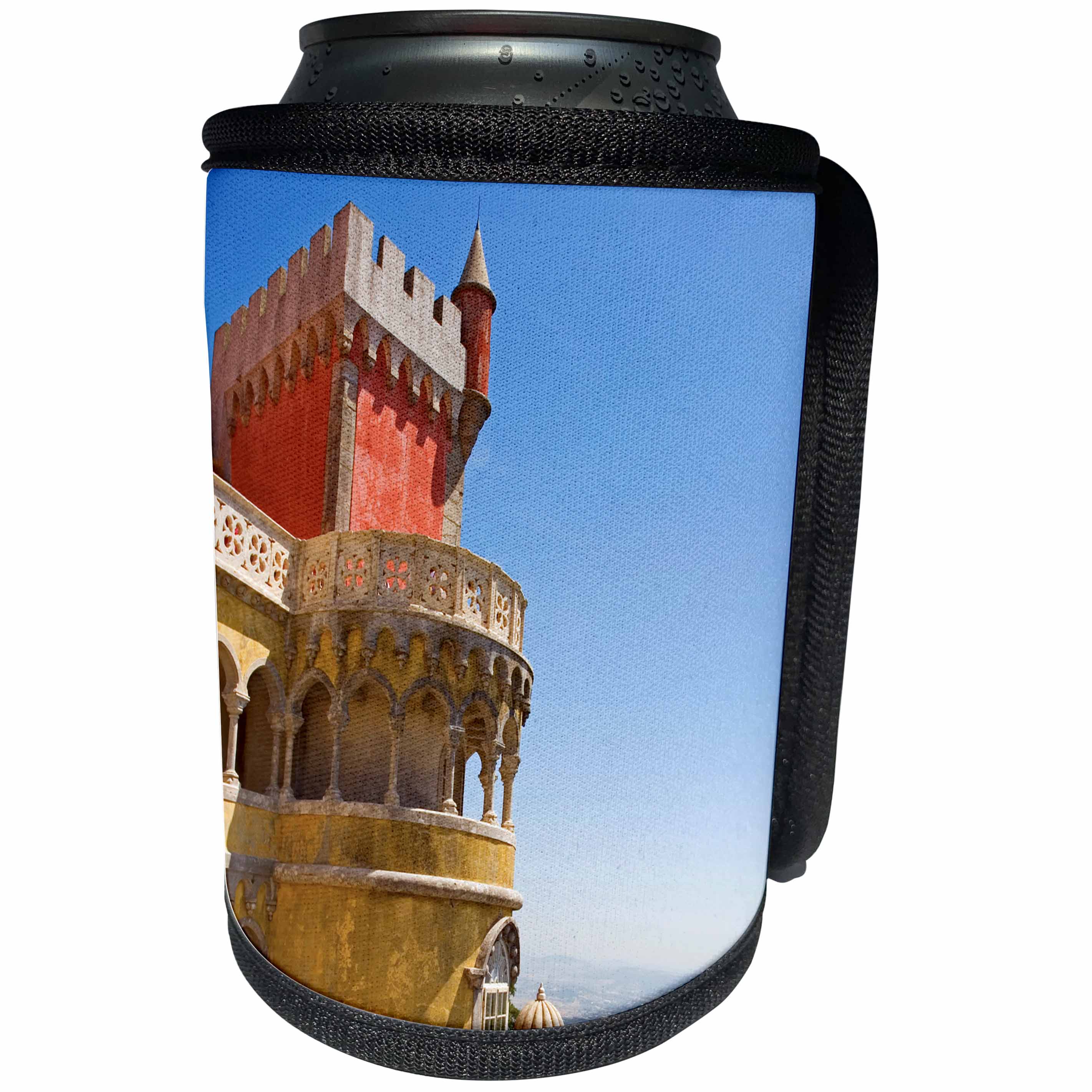 3dRose Danita Delimont - Palaces - Palacio Nacional da Pena, Sintra, Portugal, Europe - Can Cooler Bottle Wrap (cc_227861)