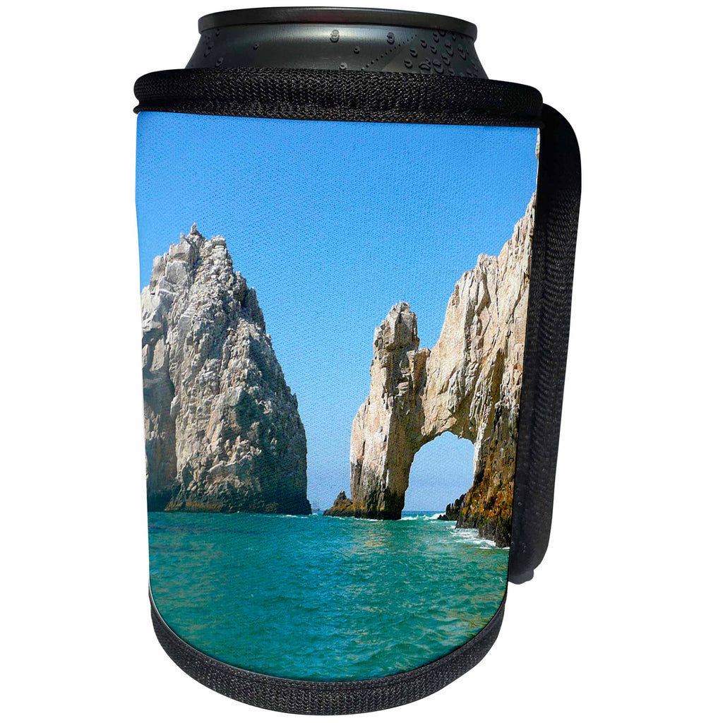 3dRose Albom Design Seascapes - Hole in the Rock Cabo San Lucas Mexico - Can Cooler Bottle Wrap (cc_22787)