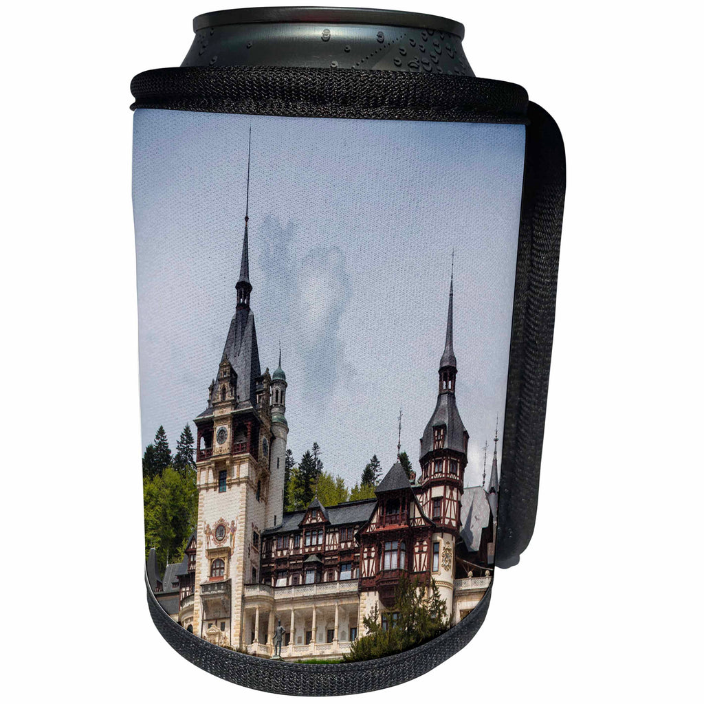 3dRose Danita Delimont - Castles - Romania, Transylvania, Sinaia, Peles Castle - Can Cooler Bottle Wrap (cc_227871)