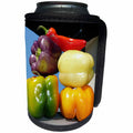 3dRose Albom Design Food - Brightly Colored Peppers - Can Cooler Bottle Wrap (cc_22788)