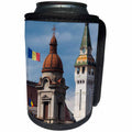 3dRose Danita Delimont - Romania - Romania, Transylvania, Targu Mures, Cathedral and Building roofs - Can Cooler Bottle Wrap (cc_227886)