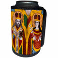 3dRose Danita Delimont - Religion - Romania, Transylvania, Sibiel, glass icon - Can Cooler Bottle Wrap (cc_227895)