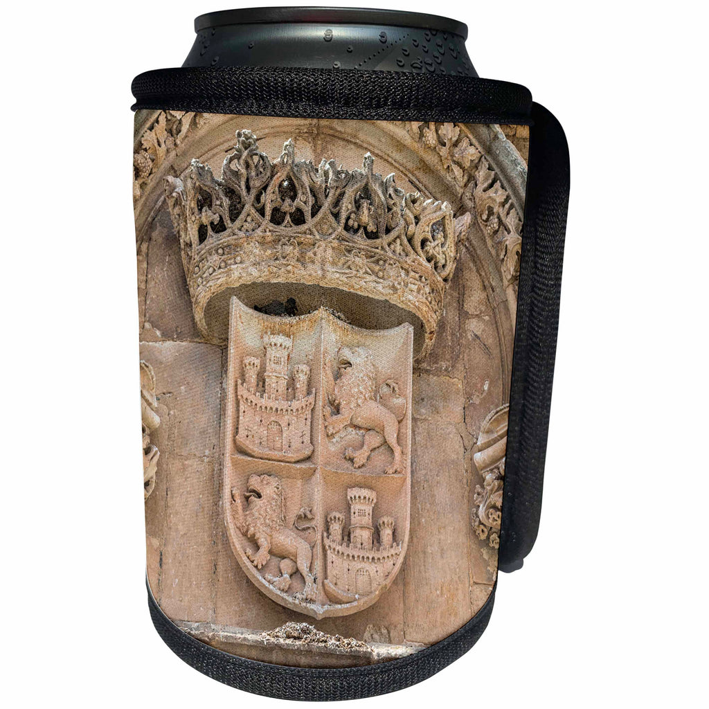 3dRose Danita Delimont - Signs - Spain, Salamanca, relief sculpture of crest on university wall - Can Cooler Bottle Wrap (cc_227927)