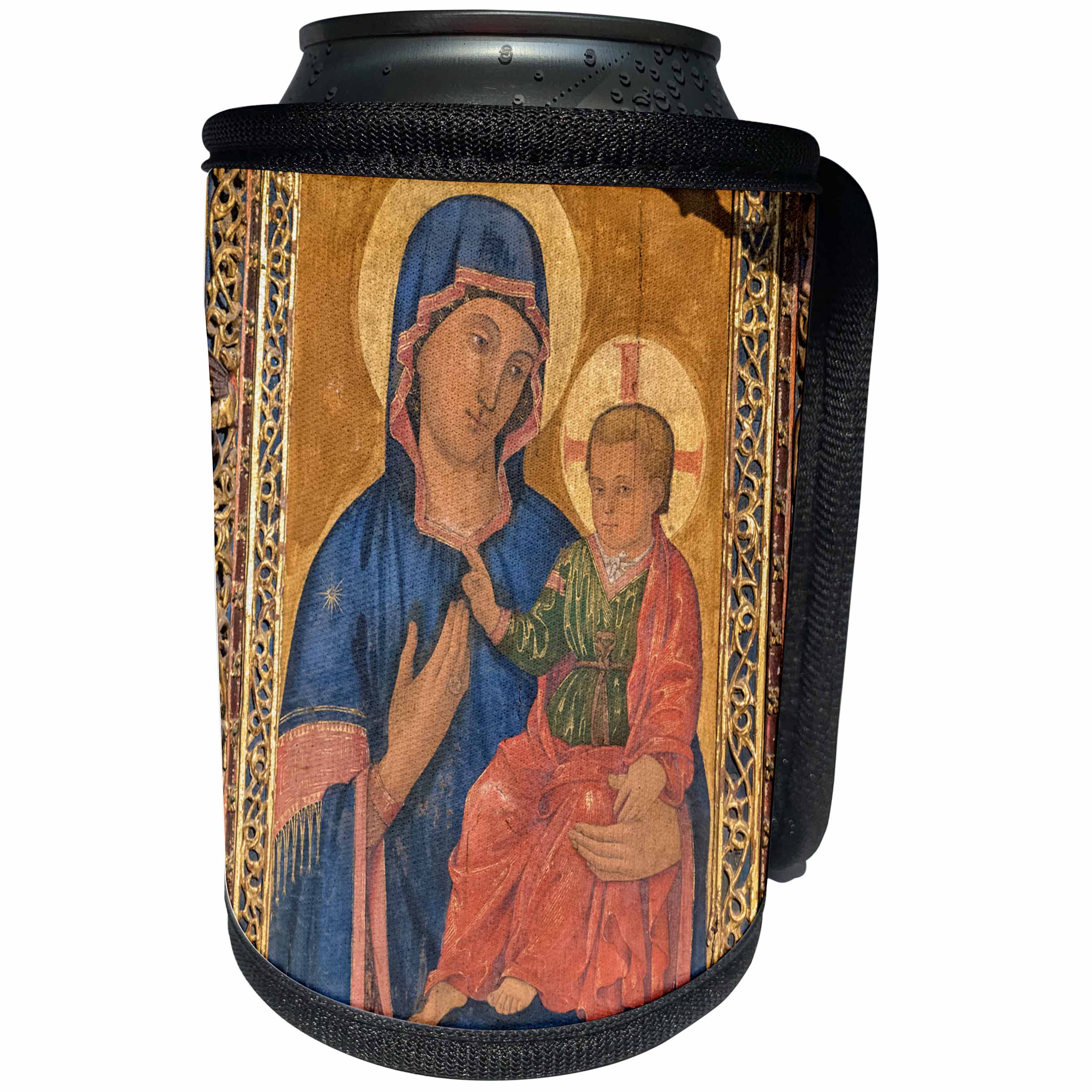 3dRose Danita Delimont - Religion - Spain, Salamanca, Madonna and child painting in cathedral - Can Cooler Bottle Wrap (cc_227928)
