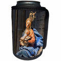 3dRose Danita Delimont - Religion - Spain, Salamanca, statue of Madonna and child - Can Cooler Bottle Wrap (cc_227929)