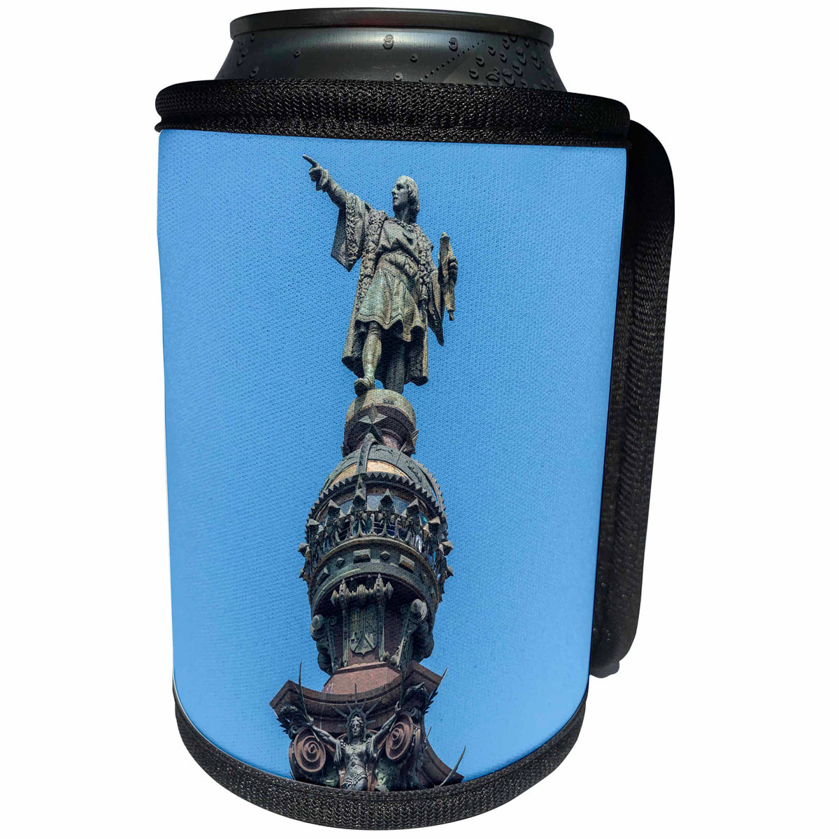 3dRose Danita Delimont - Statue - Spain, Barcelona, Christopher Columbus monument - Can Cooler Bottle Wrap (cc_227934)