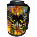 3dRose Danita Delimont - Butterflies - Rippons Birdwing Butterfly, Female, Troides hypolitus - Can Cooler Bottle Wrap (cc_228361)