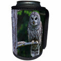 3dRose Danita Delimont - Owls - Barred Owl, hunting at dusk - Can Cooler Bottle Wrap (cc_228412)