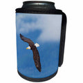 3dRose Danita Delimont - Birds of Prey - Bald Eagle Flying - Can Cooler Bottle Wrap (cc_228420)