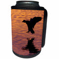 3dRose Danita Delimont - Ducks - Mallard Drake Silhouette - Can Cooler Bottle Wrap (cc_228425)