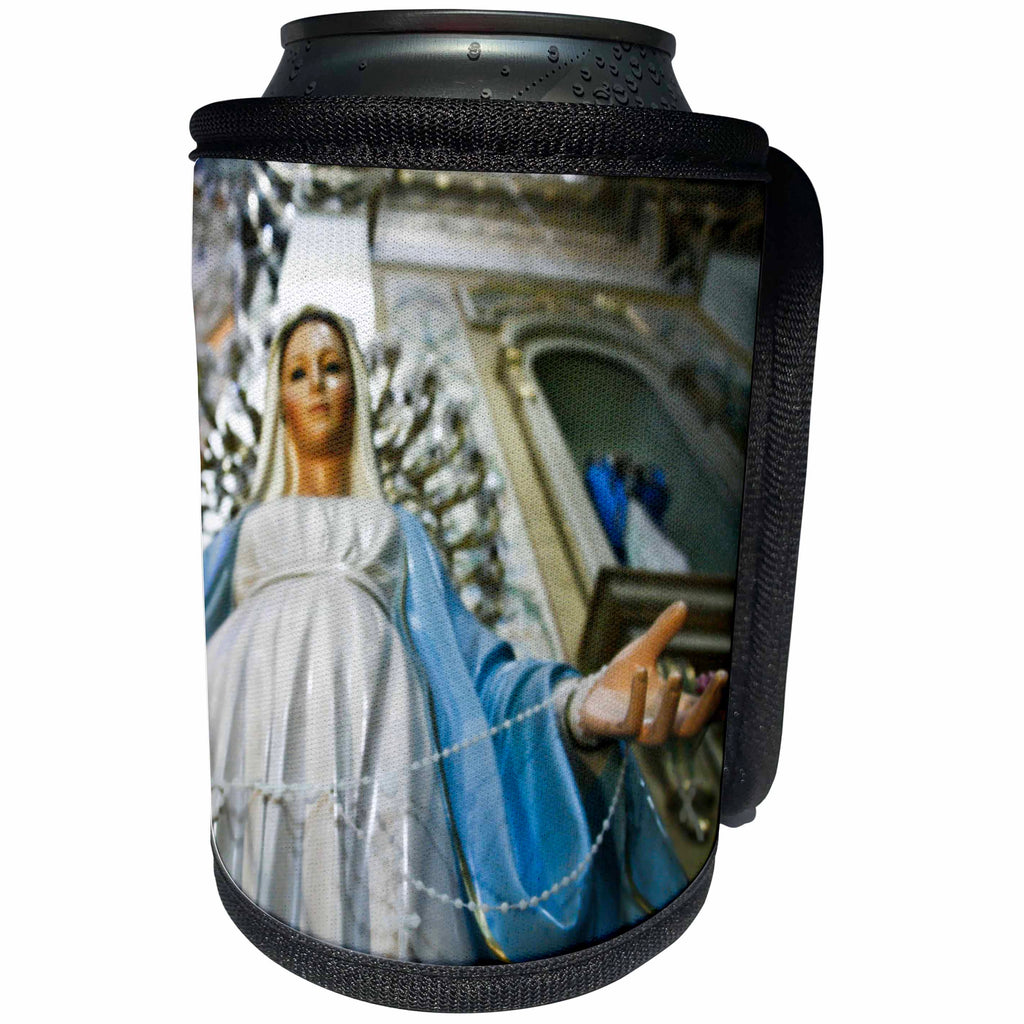 3dRose Danita Delimont - Religion - Statue of the Virgin Mary, San Miguel de Allende, Mexico. - Can Cooler Bottle Wrap (cc_229225)