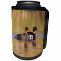 3dRose Danita Delimont - Birds - Red breasted Merganser Pair - Can Cooler Bottle Wrap (cc_229486)