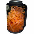 3dRose Danita Delimont - Marine Life - An orange sea anemone waving tentacles in the water - Can Cooler Bottle Wrap (cc_229519)