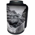 3dRose Danita Delimont - Rock formations - Vermilion Cliffs, Paria Canyon. Sandstone pattern at The Wave - Can Cooler Bottle Wrap (cc_229546)