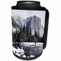 3dRose Danita Delimont - Yosemite - California, Yosemite, snow on El Capitan and the Merced River. - Can Cooler Bottle Wrap (cc_230029)