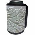 3dRose Florene Designer Texture - Leaf Relief - Can Cooler Bottle Wrap (cc_23104)