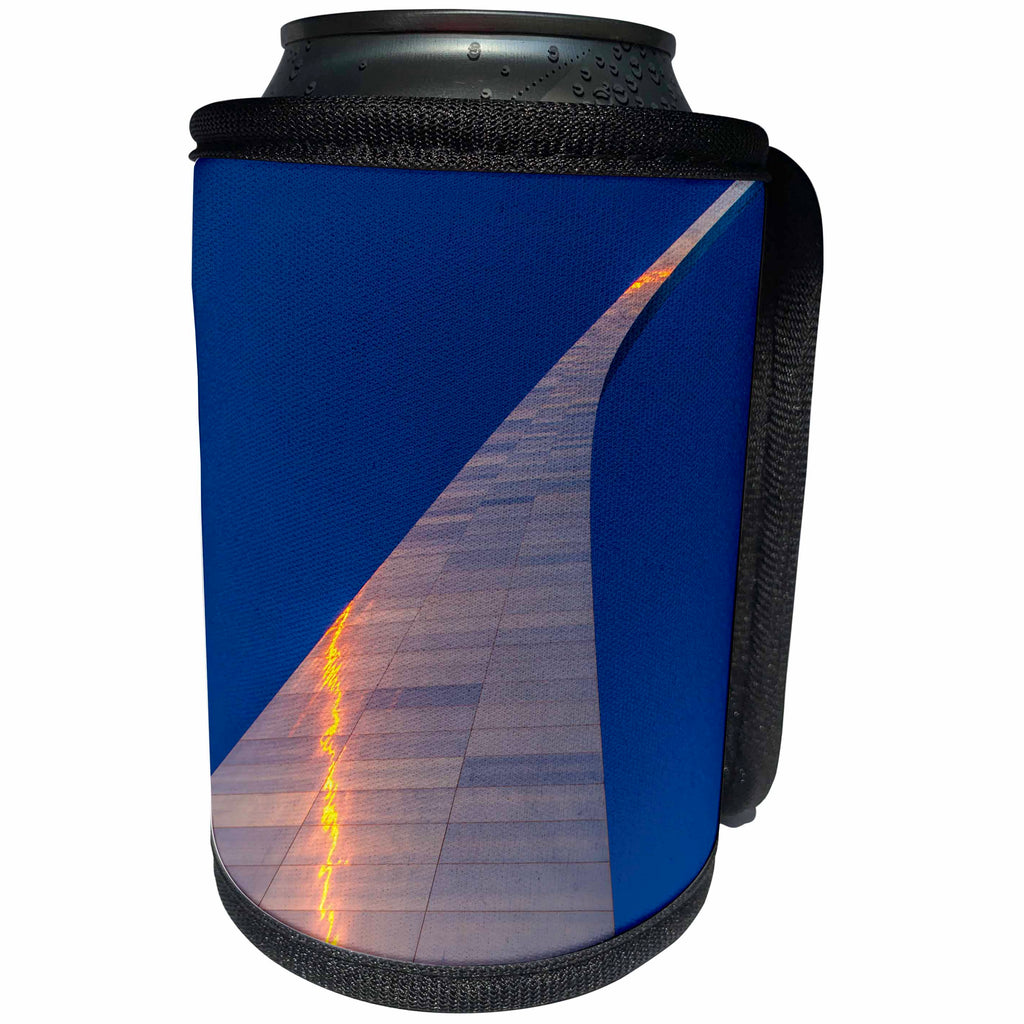 3dRose Danita Delimont - Missouri - Gateway Arch in St. Louis, Missouri at sunrise - Can Cooler Bottle Wrap (cc_231050)