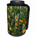 3dRose Danita Delimont - Wildflower - Brown eyed susan and wild buckwheat in Glacier National Park, Montana - Can Cooler Bottle Wrap (cc_231071)