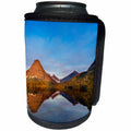3dRose Danita Delimont - Glacier National Park - Calm morning at Two Medicine Lake in Glacier National Park, Montana - Can Cooler Bottle Wrap (cc_231097)