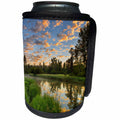 3dRose Danita Delimont - Montana - The Whitefish River, Montana, USA - Can Cooler Bottle Wrap (cc_231102)