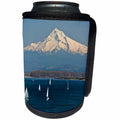 3dRose Danita Delimont - Mountains - Sailboats, Columbia River, Mount Hood, Portland, Oregon, USA - Can Cooler Bottle Wrap (cc_231509)
