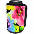 3dRose Florene Abstract Floral - Tropical Bold - Can Cooler Bottle Wrap (cc_23153)
