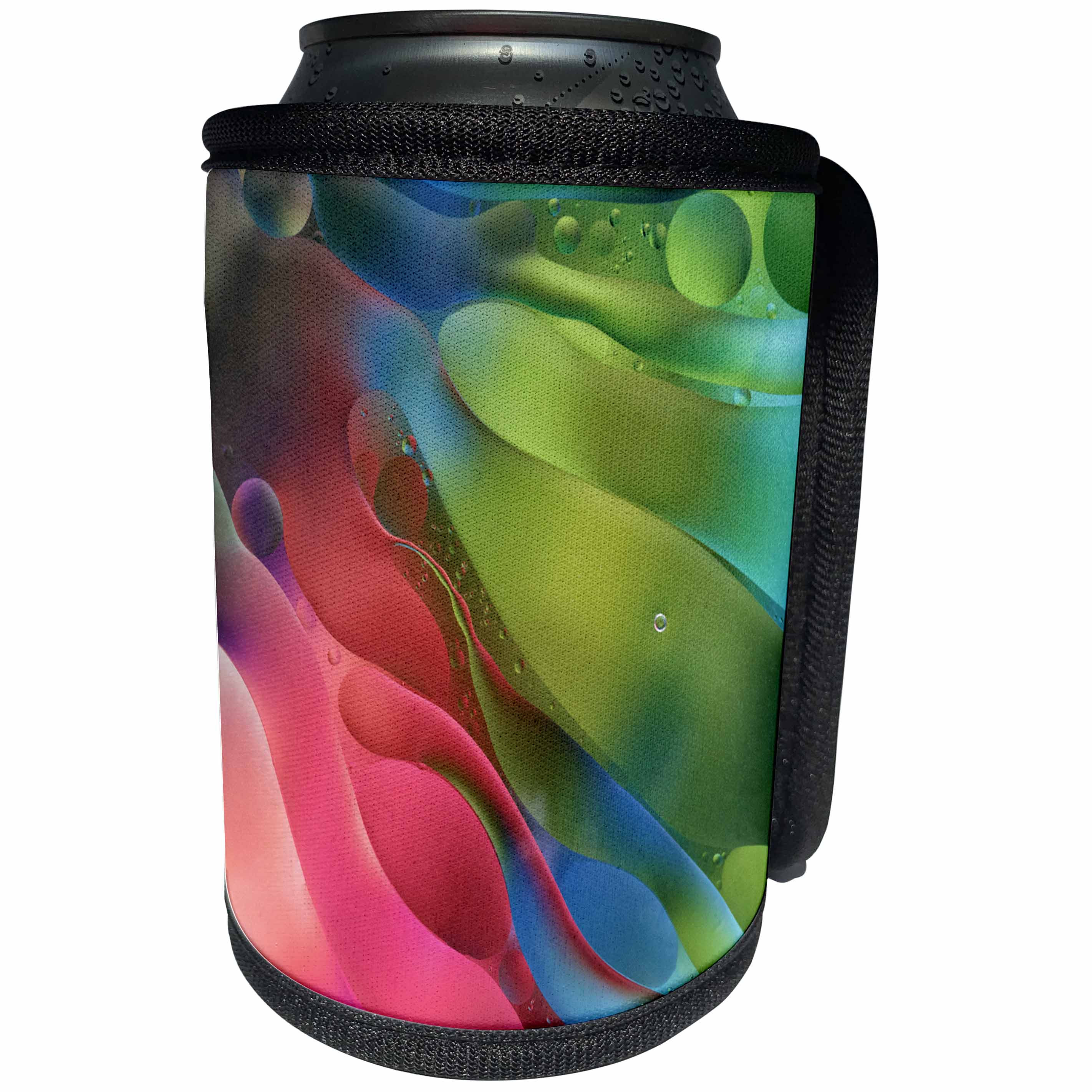 3dRose Danita Delimont - Abstract - USA, Pennsylvania, Erie. Oil abstract. - Can Cooler Bottle Wrap (cc_231563)