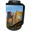 3dRose Danita Delimont - Architecture - USA, Pennsylvania, Pittsburgh. Andy Warhol Bridge - Can Cooler Bottle Wrap (cc_231569)
