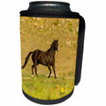 3dRose Danita Delimont - Horses - USA, South Dakota, Wild Horse Sanctuary. Wild horse in field. - Can Cooler Bottle Wrap (cc_231581)