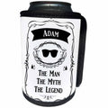 3dRose InspirationzStore The Man The Myth The Legend - Adam - The Man The Myth The Legend - personal name personalized gift - Can Cooler Bottle Wrap (cc_232229)