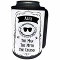 3dRose InspirationzStore The Man The Myth The Legend - Alex - The Man The Myth The Legend - personal name personalized gift - Can Cooler Bottle Wrap (cc_232231)