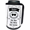 3dRose InspirationzStore The Man The Myth The Legend - Barry - The Man The Myth The Legend - personal name personalized gift - Can Cooler Bottle Wrap (cc_232236)