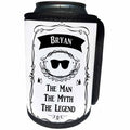 3dRose InspirationzStore The Man The Myth The Legend - Bryan - The Man The Myth The Legend - personal name personalized gift - Can Cooler Bottle Wrap (cc_232248)