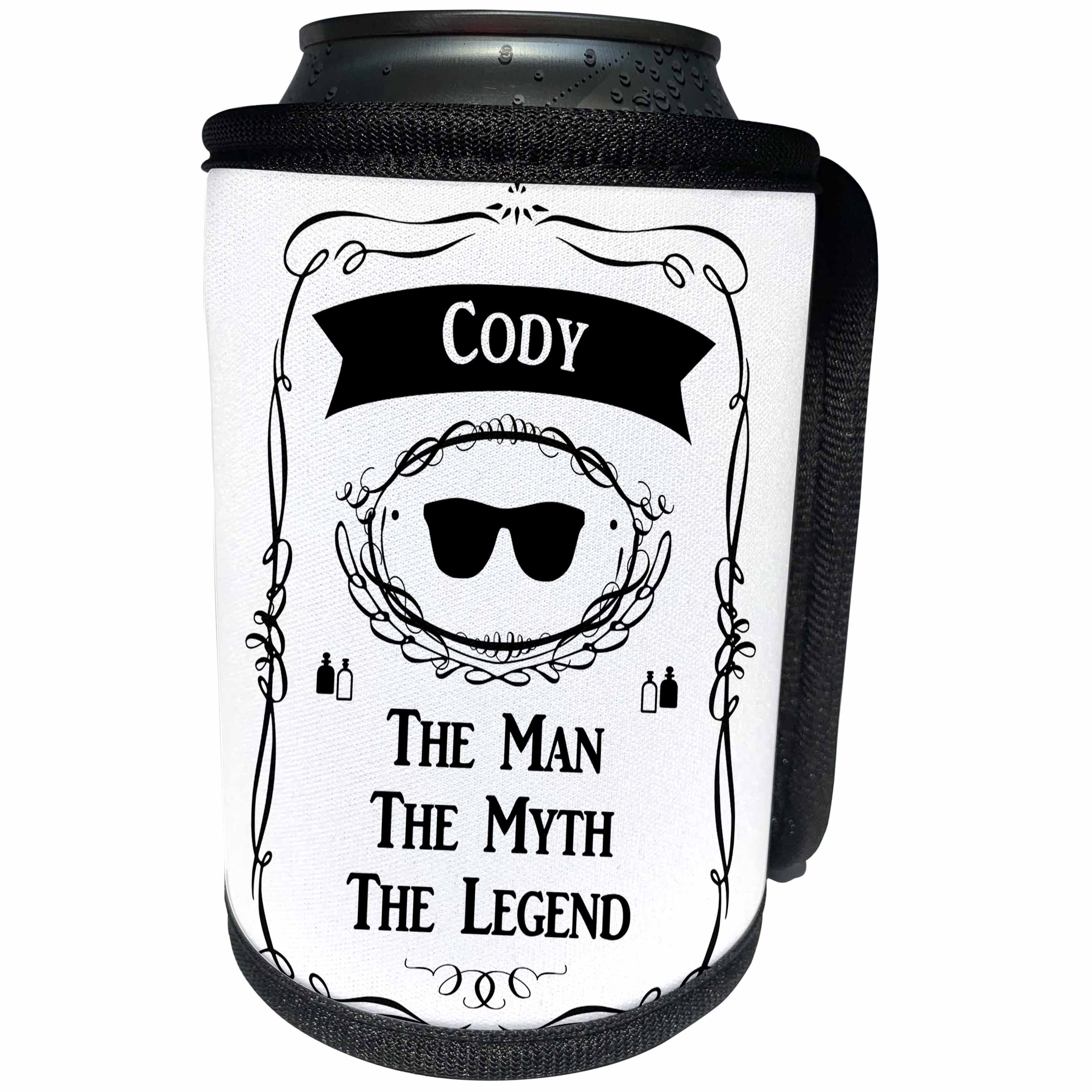 3dRose InspirationzStore The Man The Myth The Legend - Cody - The Man The Myth The Legend - personal name personalized gift - Can Cooler Bottle Wrap (cc_232258)