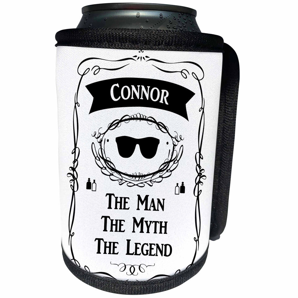 3dRose InspirationzStore The Man The Myth The Legend - Connor - The Man The Myth The Legend personal name personalized gift - Can Cooler Bottle Wrap (cc_232259)