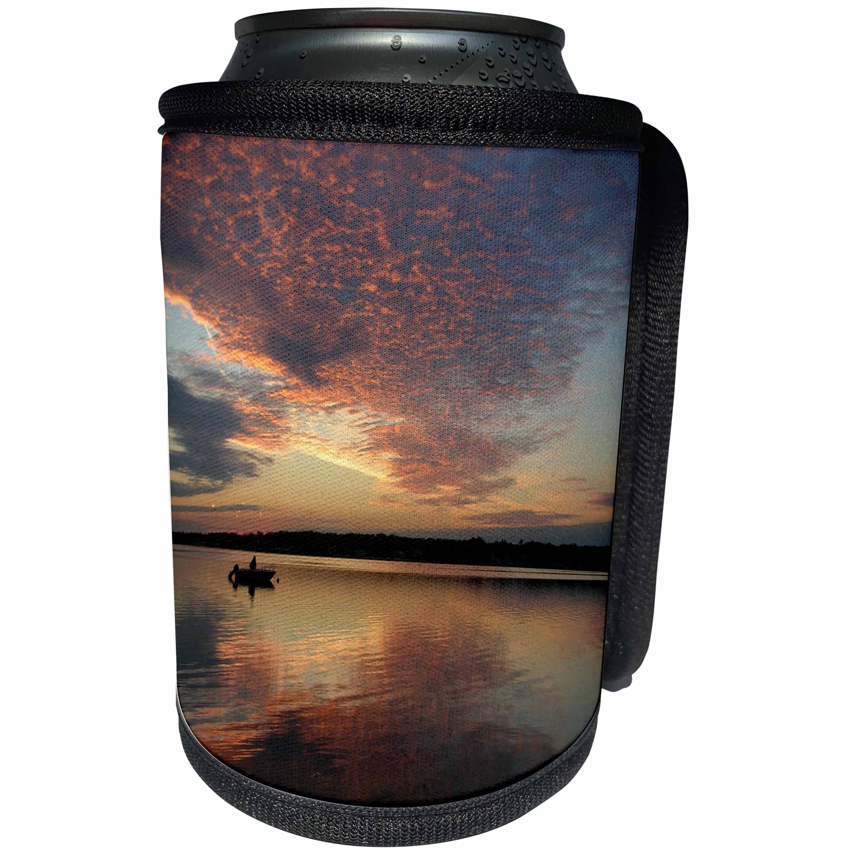 3dRose Ann Euell Hamptons NY - Sherbert Sunset - Can Cooler Bottle Wrap (cc_23226)