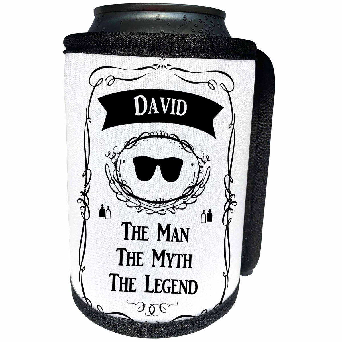 3dRose InspirationzStore The Man The Myth The Legend - David - The Man The Myth The Legend personal name personalized gift - Can Cooler Bottle Wrap (cc_232268)