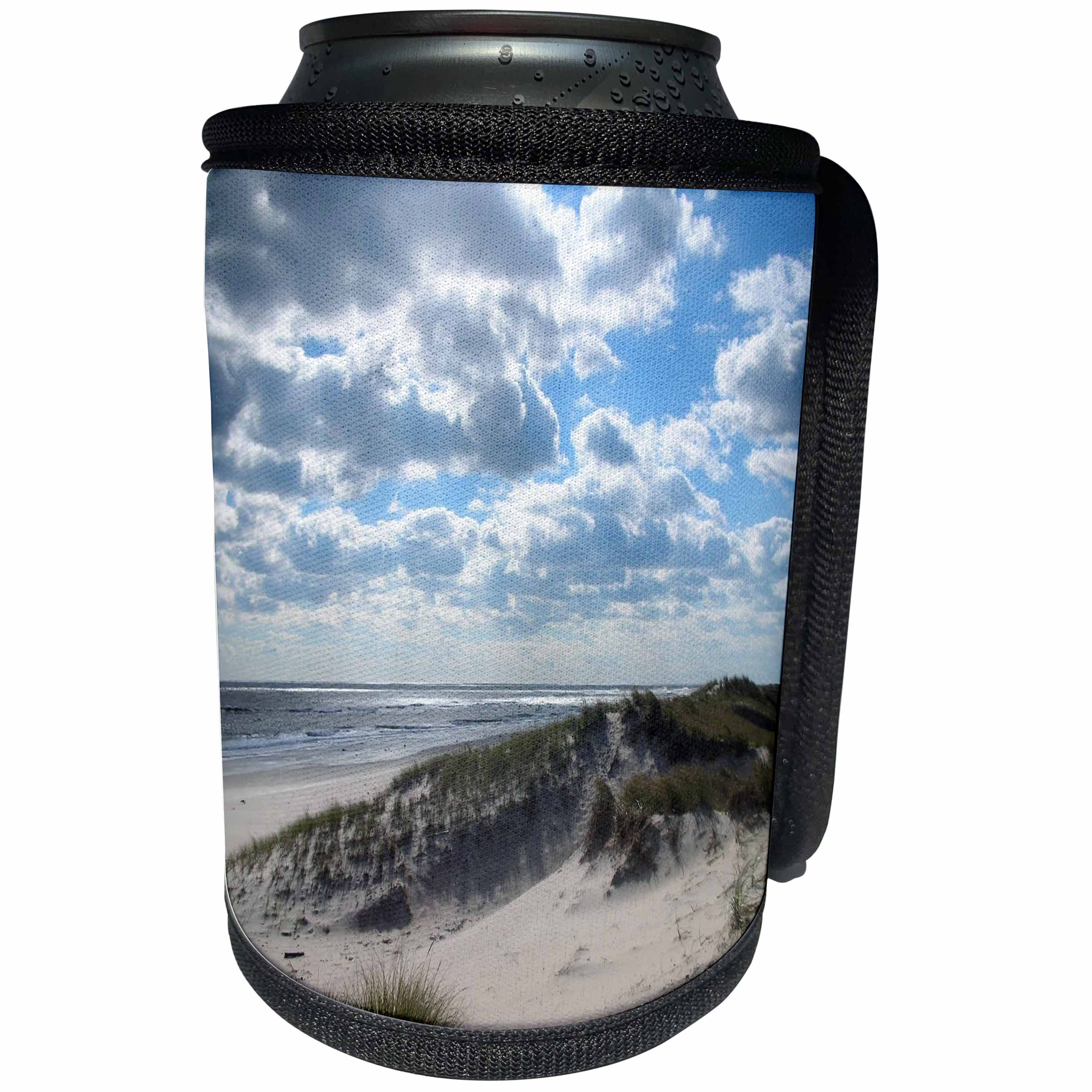 3dRose Ann Euell Hamptons NY - Dune Road - Can Cooler Bottle Wrap (cc_23227)