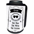 3dRose InspirationzStore The Man The Myth The Legend - Evan - The Man The Myth The Legend - personal name personalized gift - Can Cooler Bottle Wrap (cc_232284)
