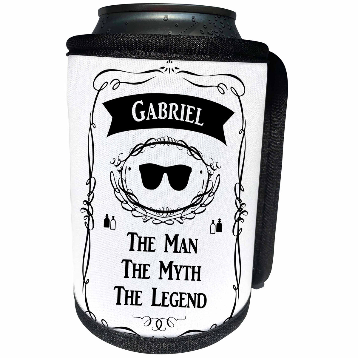3dRose InspirationzStore The Man The Myth The Legend - Gabriel The Man The Myth The Legend - personal name personalized gift - Can Cooler Bottle Wrap (cc_232286)