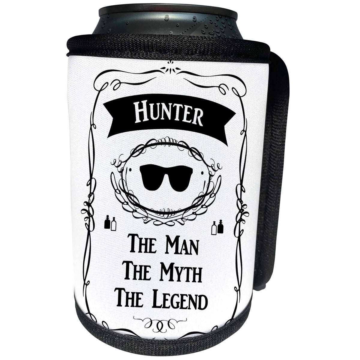 3dRose InspirationzStore The Man The Myth The Legend - Hunter - The Man The Myth The Legend - personal name personalized gift - Can Cooler Bottle Wrap (cc_232293)