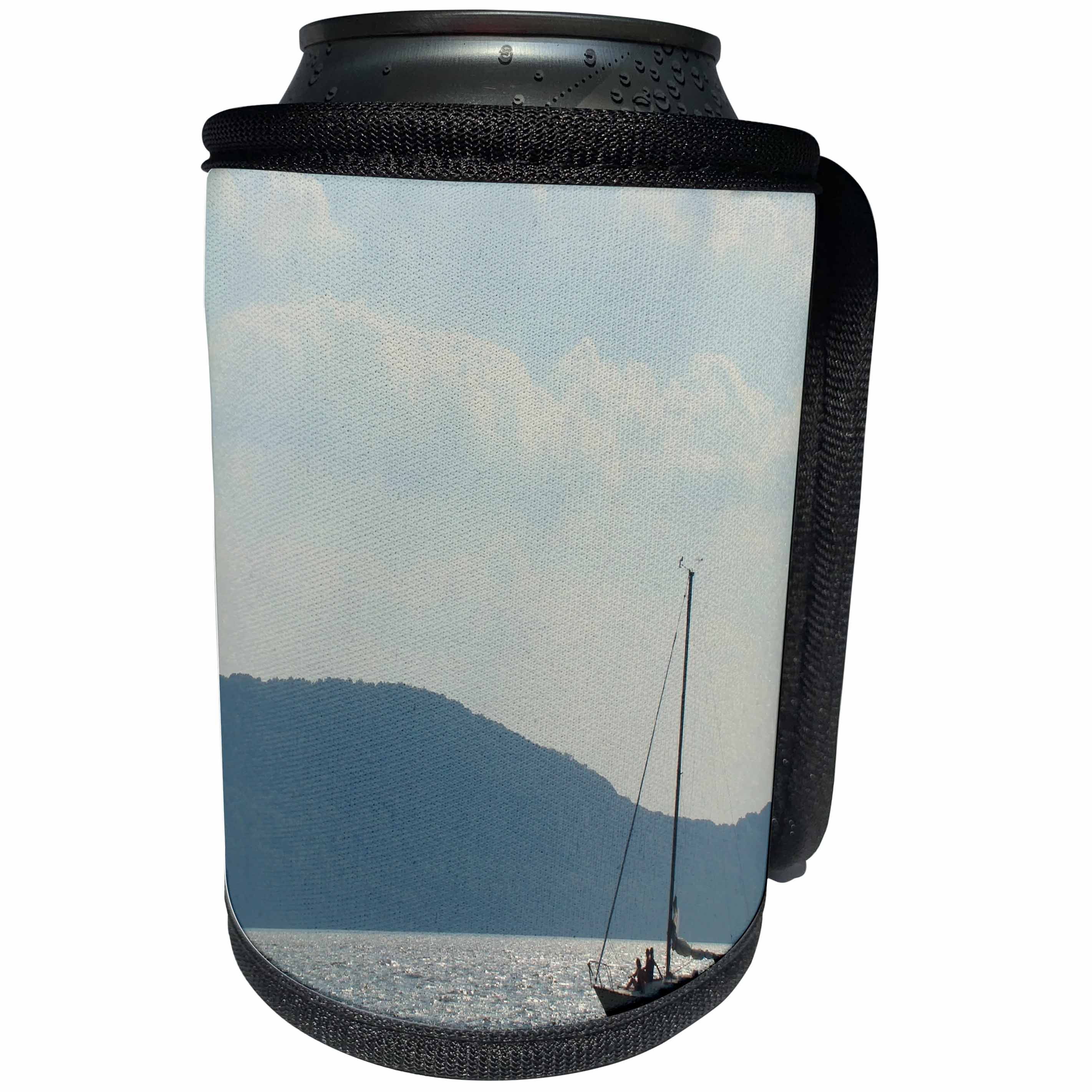 3dRose Ann Euell Boats - Sailboat Hudson River - Can Cooler Bottle Wrap (cc_23230)