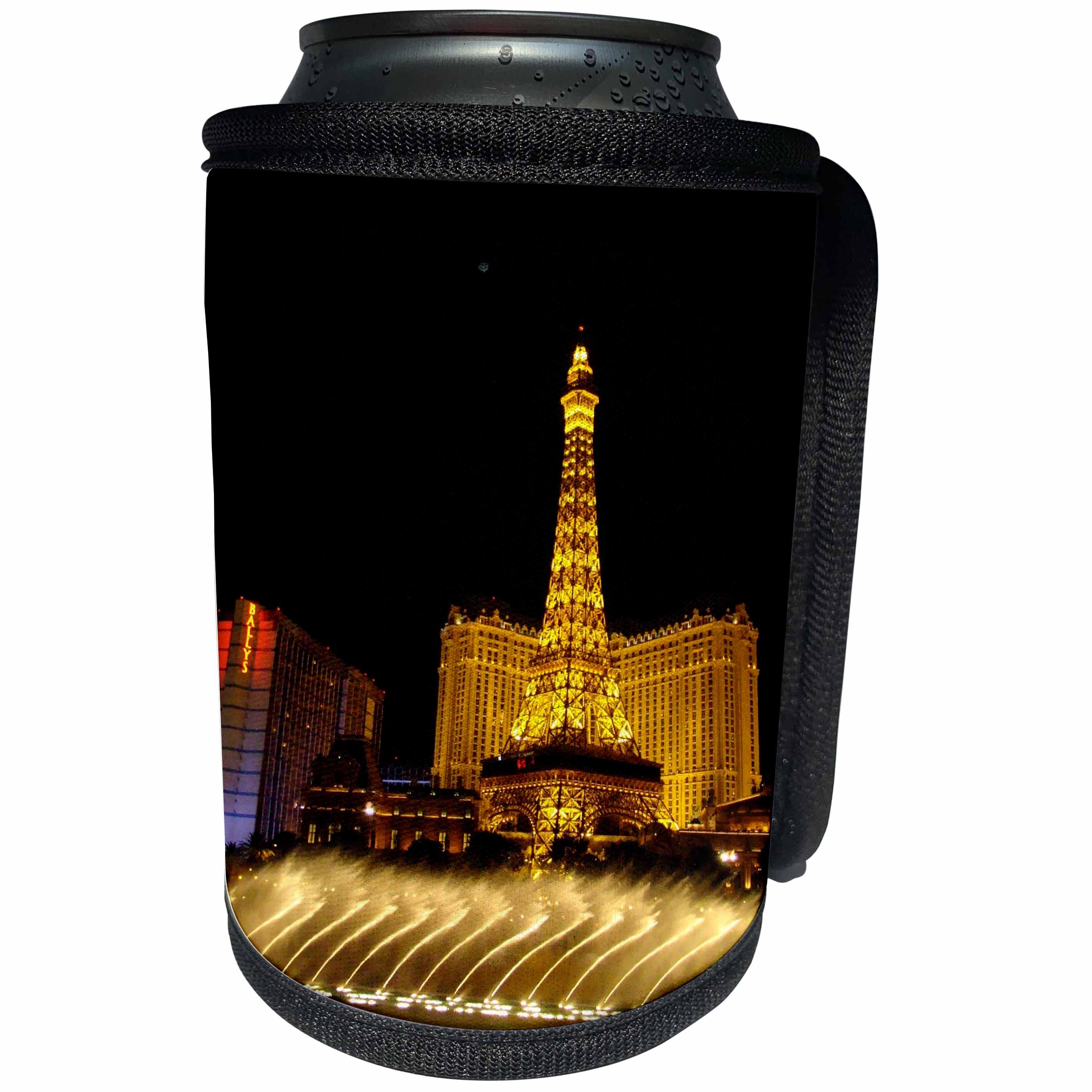3dRose Ann Euell Las Vegas - Paris - Can Cooler Bottle Wrap (cc_23250)