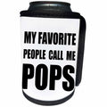 3dRose InspirationzStore Feel Good Compliments - My Favorite People Call Me Pops - fun black text design for a father - Can Cooler Bottle Wrap (cc_232507)