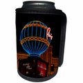 3dRose Ann Euell Las Vegas - Paris Hot Air Balloon - Can Cooler Bottle Wrap (cc_23251)