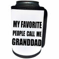 3dRose InspirationzStore Feel Good Compliments - My Favorite People Call Me Granddad fun black text design for grandpa - Can Cooler Bottle Wrap (cc_232514)